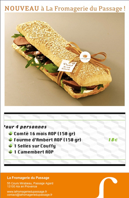 Newsletter de la Fromagerie du Passage