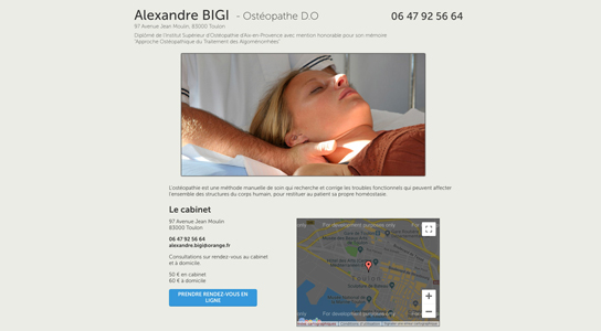 Page d'accueil du site osteopathie-toulon.com